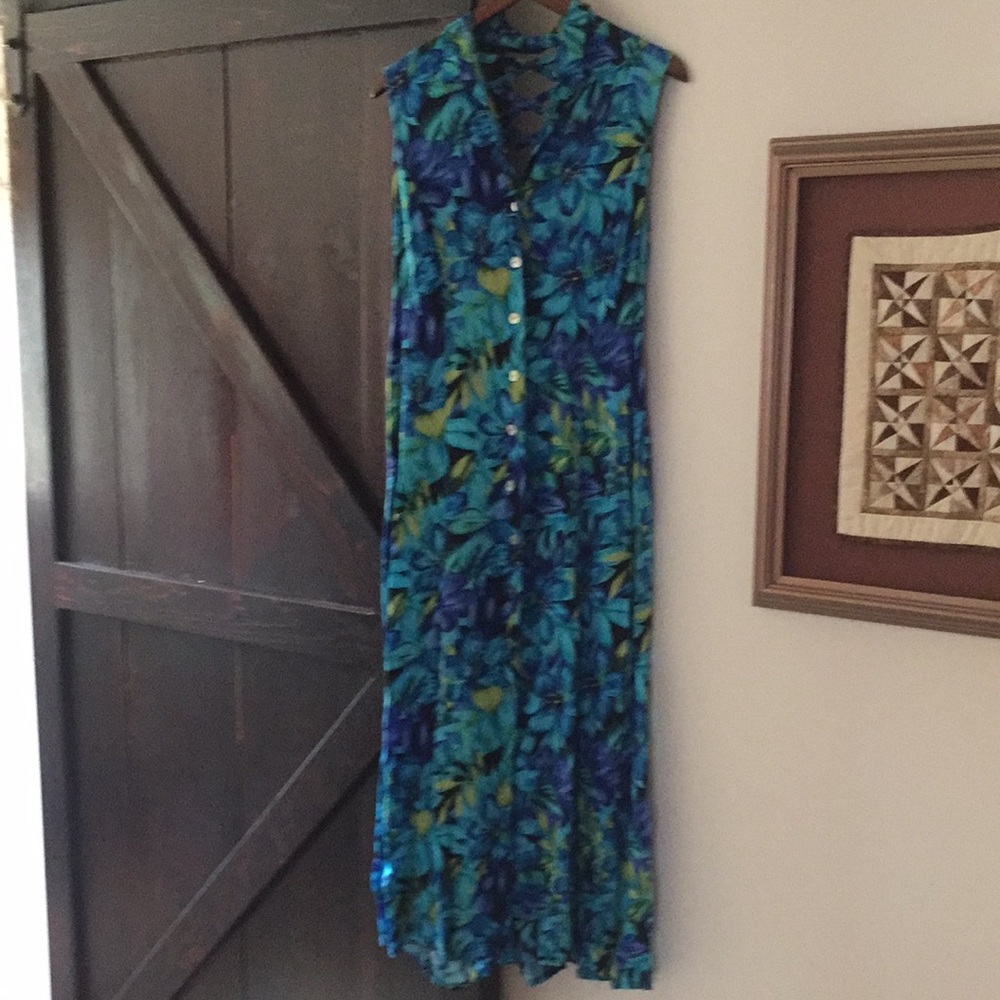 EUC Sleeveless Buttondown Summer Dress